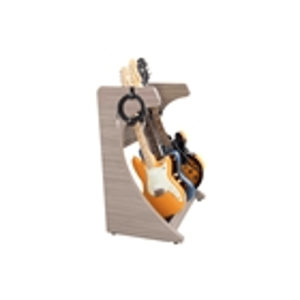 Gator Frameworks GFW-ELITEGTR3RK-GRY Rack per chitarre 3-4 posti in finitura grigio driftwood<br>