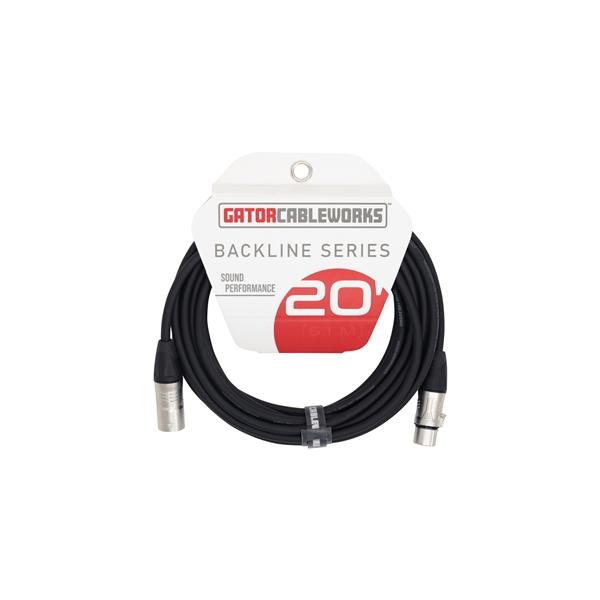 Gator Cableworks GCWB-XLR-20 Cavo XLR 6 m Serie Backline