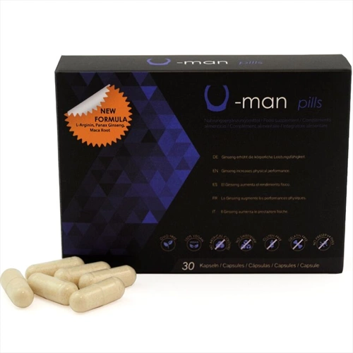 500COSMETICS 500 COSMETICS - U-MAN AUMENTA LE DIMENSIONI DEL PENE E LA POTENZA SESSUALE - 30 CAPSULE