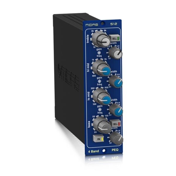 MIDAS 512 EQUALIZZATORE PARAMETRICO 4 BANDE A RACK SERIE 500