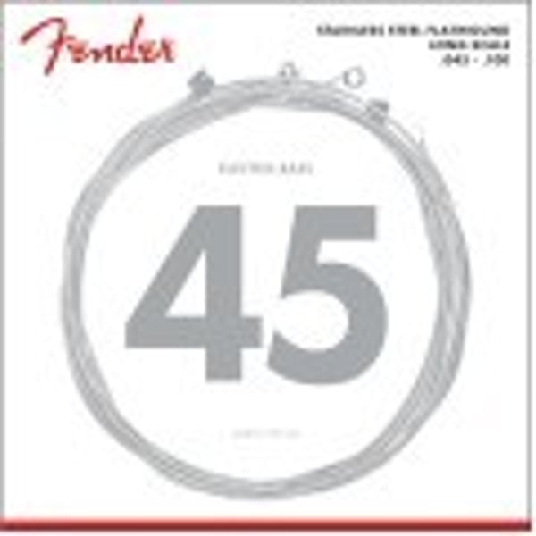 FENDER Set di Corde Stainless 9050's Bass in Acciaio Inossidabile Flatwound 9050L Scalature .045-.100. Modello 0739050403