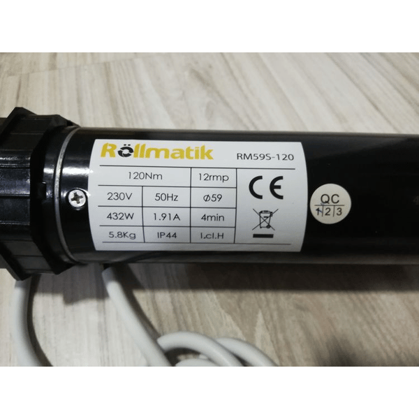 Motore tapparelle 204watt 30Nm finecorsa protezione IP44