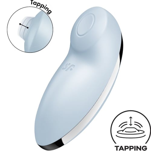 SATISFYER VIBRATOR SATISFYER - TAP & CLIMAX 2 VIBRATORE E STIMOLATORE BLU