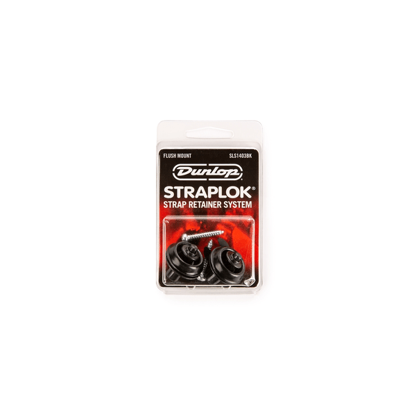 Dunlop SLS1403BK Straplok Flush Mount Strap Retainer System, Black