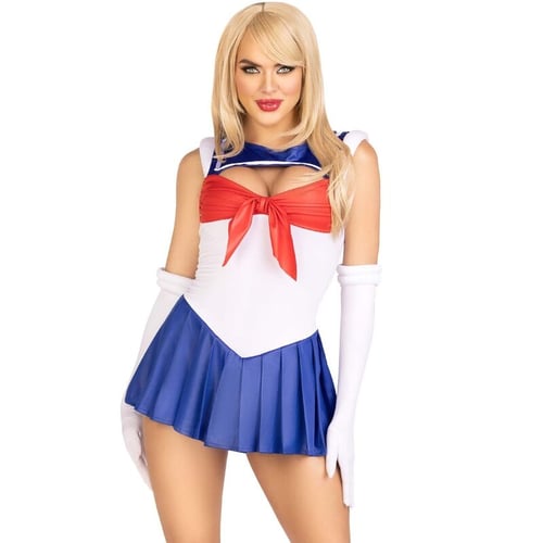 LEG AVENUE COSTUMES LEG AVENUE - COSTUME SEXY MARINAIA MULTICOLORE S