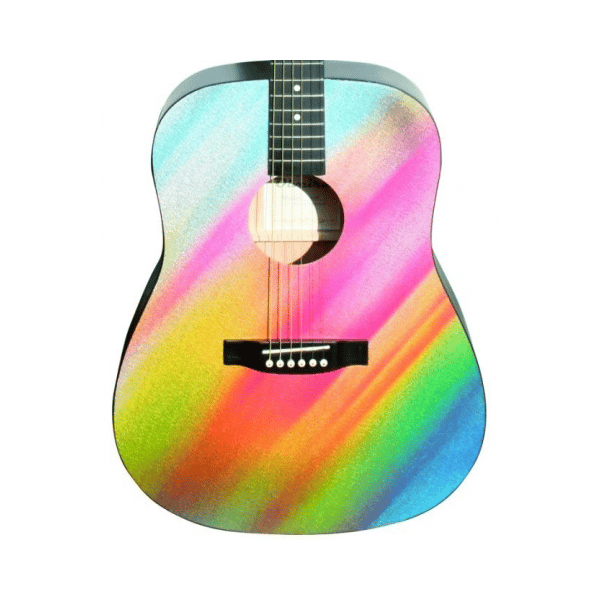 OLVEIRA AG330 CHITARRA ACUSTICA PROFESSIONALE 4/4 41" TOP FONDO E FASCE IN TIGLIO/MANICO TASTIERA E PONTE IN PALISSANDRO/MECCANICHE CROMATE/COLORE RAINBOW