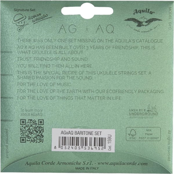 Aquila 159U AGXAQ Ukulele Set, DGBE
