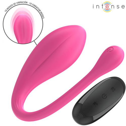 INTENSE COUPLES TOYS INTENSE - JANICE U VIBRATORE DOPPIA STIMOLAZIONE 10 VIBRAZIONI ROSA TELECOMANDO