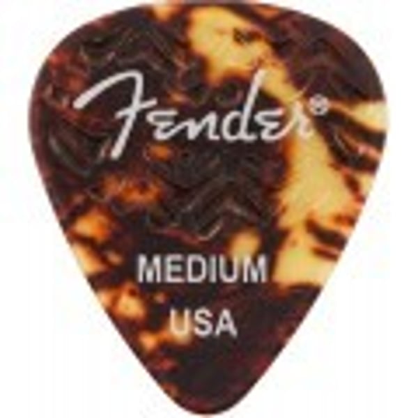 FENDER Plettri 351 Shape Tortoise Shell Medium Confezione da 6. Modello 1983351300