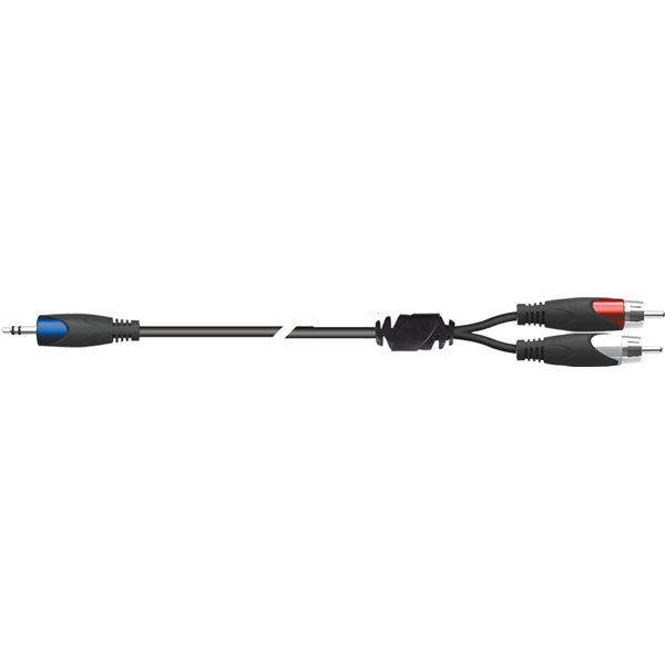 Quik Lok SX/40-3K Cavo Minijack Stereo/2 RCA Maschio