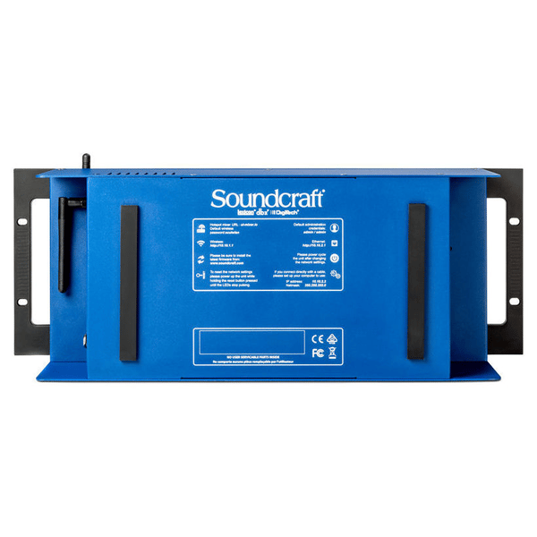 SOUNDCRAFT UI24R MIXER 24 CANALI A RACK REGISTRATORE MUTITRACCIA WI-FI USB
