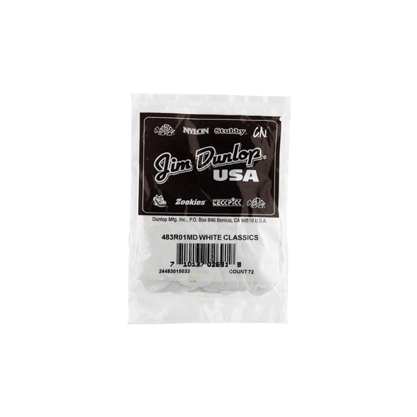 Dunlop 483R#01 White Classic - Medium