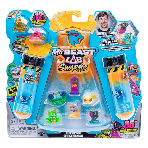 Mr. Beast Lab Swarms assortiment pack 12 figurines Mega Lab 4 3 cm (4)