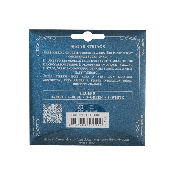 Aquila 156U Sugar Ukulele Set, DGBE