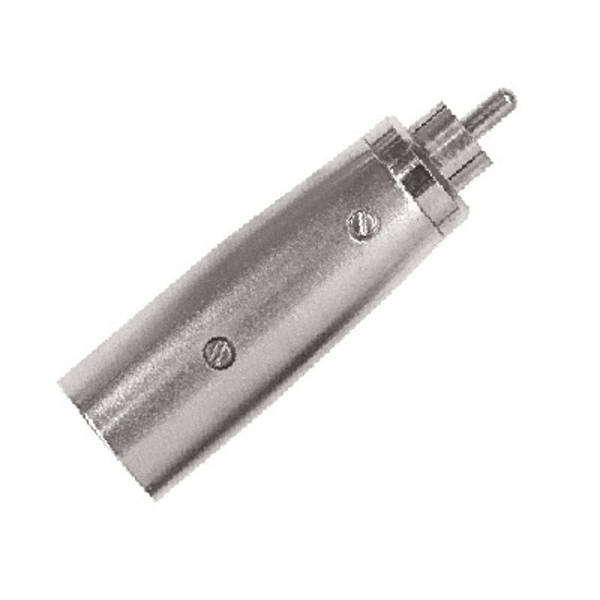 PROEL STAGE Adattatore professionale in metallo: spina XLR 3 poli -&gt; spina RCA.