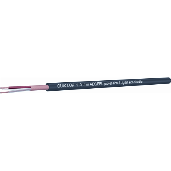 Quik Lok CM/818 BK Cavo AES/EBU in bobina
