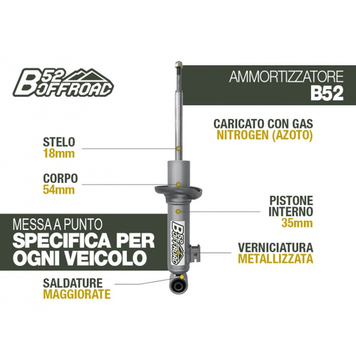 AMMORTIZZATORE B52 OFFROAD PER FIAT FULLBACK ANTERIORE