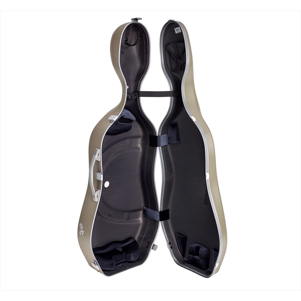 BAM ITALIA SUP1005XLCS CUSTODIA HIGHTECH SUPREME IN POLICARBONATO PER VIOLONCELLO - CHAMPAGNE - SILVER