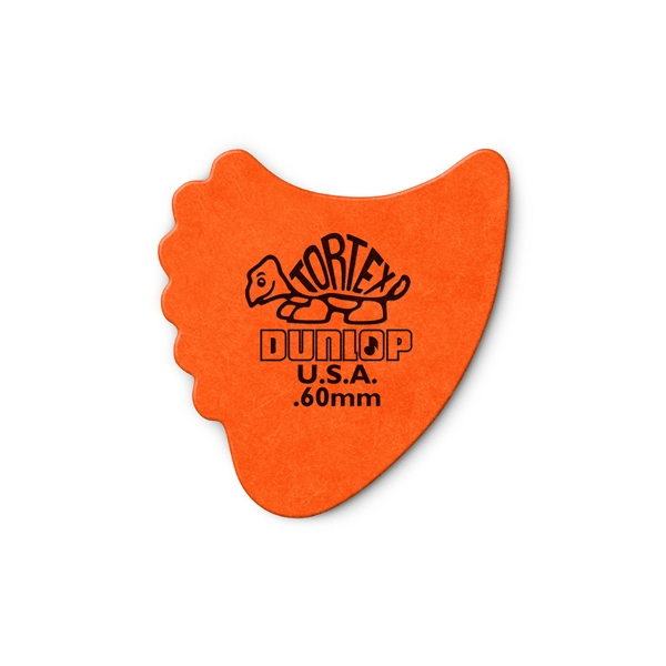 Dunlop 414R Tortex Fin Orange .60