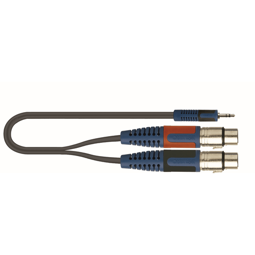 Quik Lok RKSA/194-2 Minijack Stereo/2 XLR Femmina