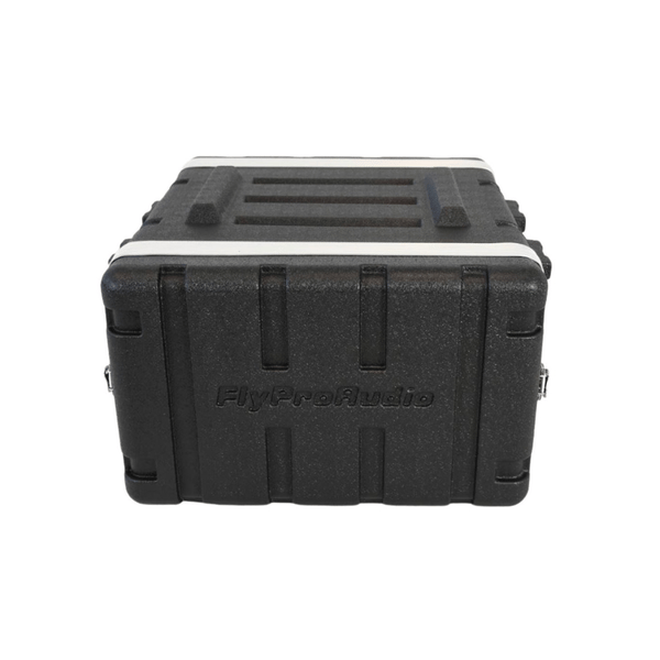 FLYPRO AUDIO FLIGHT CASE 6UM UNITA A TROLLEY IN PLASTICA COLORE NERO LEGGERO E RESISTENTE