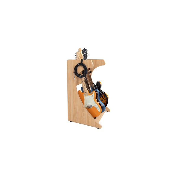 Gator Frameworks GFW-ELITEGTR3RK-MPL Rack per chitarre 3-4 posti in finitura acero naturale opaco<br>