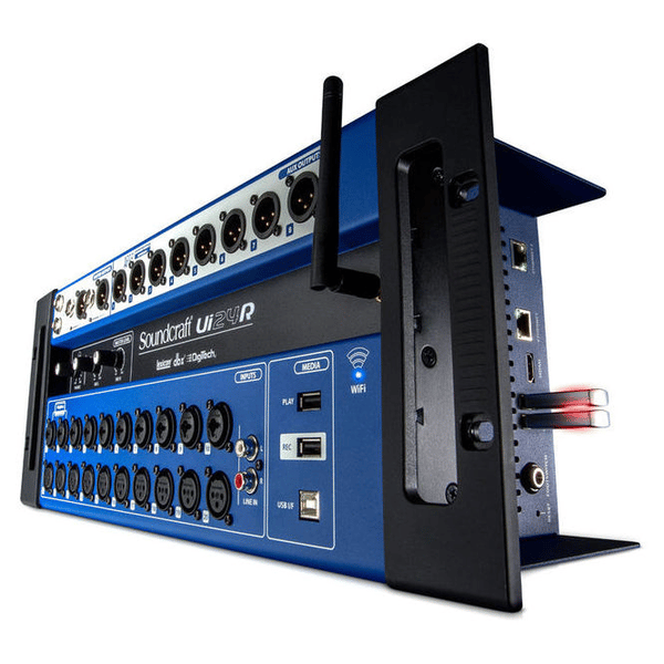 SOUNDCRAFT UI24R MIXER 24 CANALI A RACK REGISTRATORE MUTITRACCIA WI-FI USB
