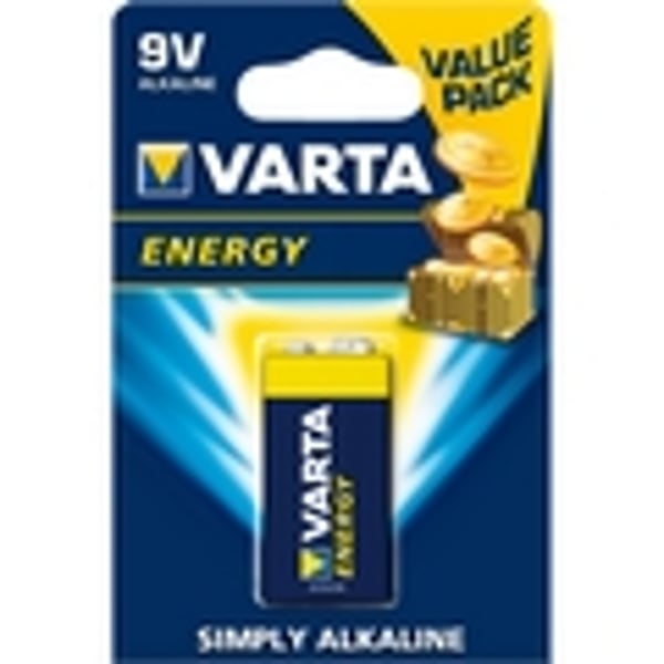 VARTA Batteria Alcalina 9V. Modello 04122229411