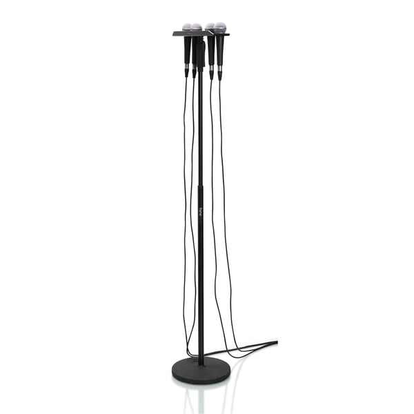 Gator Frameworks GFW-MIC-4TRAY Supporto multi-microfono per 4 microfoni<br>