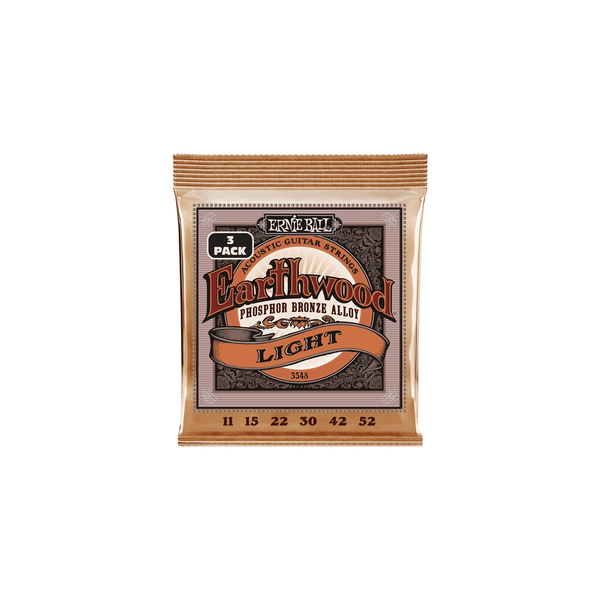 Ernie Ball 3548 Earthwood Light Phos 3 Pk 11 52