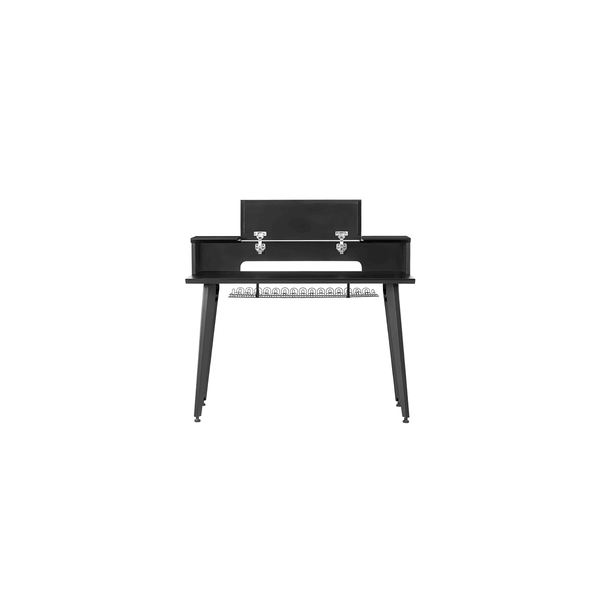 Gator Frameworks GFW-ELITEKEYTBL61-BLK Workstation in legno nera per tastiere fino a 61 tasti<br>
