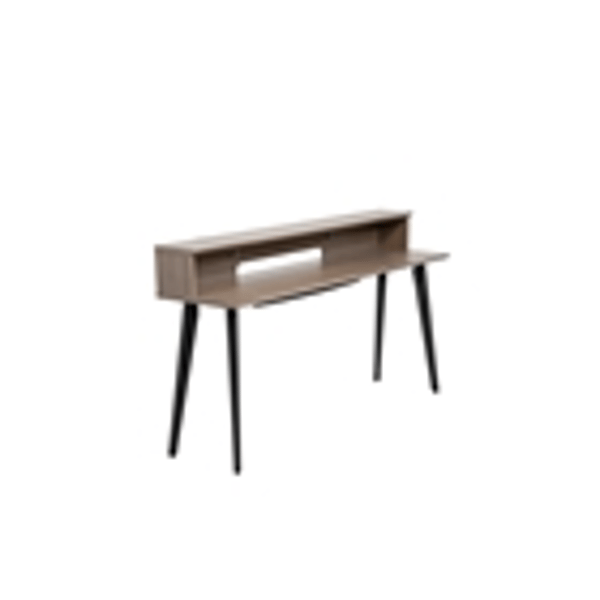 Gator Frameworks GFW-ELITEKEYTBL88-GRY Workstation in legno per tastiere fino a 88 tasti, colore grigio driftwood<br>