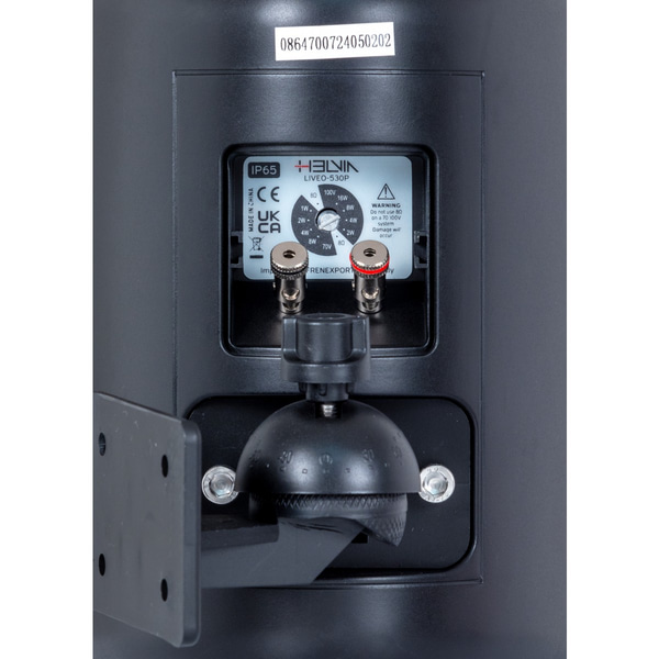HELVIA Coppia di Diffusori 5.25" Passivi 2-Vie a Parete da Esterno, Nero