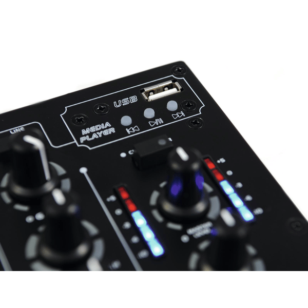 OMNITRONIC PM 311P MIXER DJ 3 CANALI CON PLAYER MP3 USB