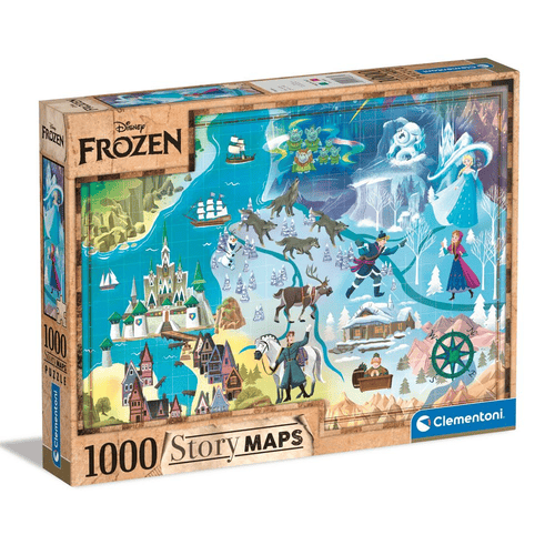 Disney Story Maps Jigsaw Puzzle Frozen (1000 pieces)