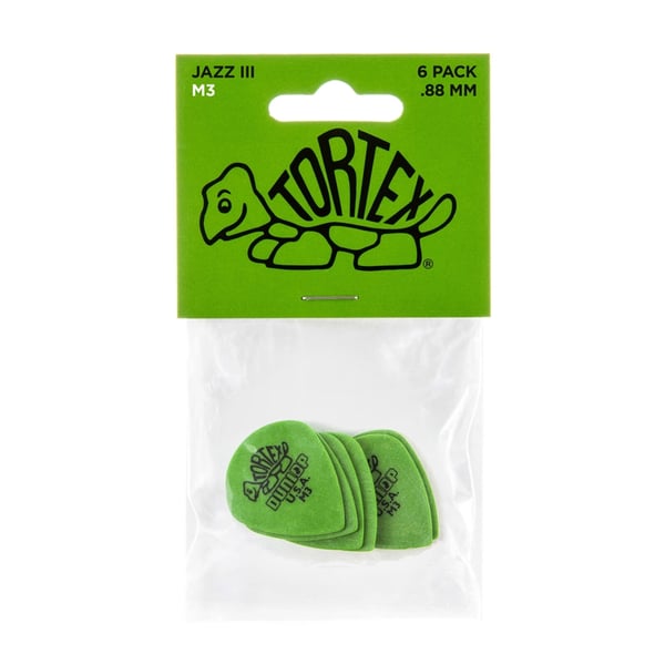 Dunlop 472PM3 Tortex Jazz III M3 Medium Player's Pack