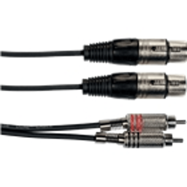 Yellow Cable K10-3 Cavo Segnale 2x RCA maschio/2x XLR Femmina 3 m