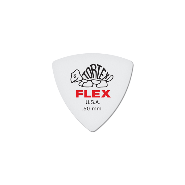 Dunlop 456R.50 Tortex Flex Triangle .50 mm Bag/72