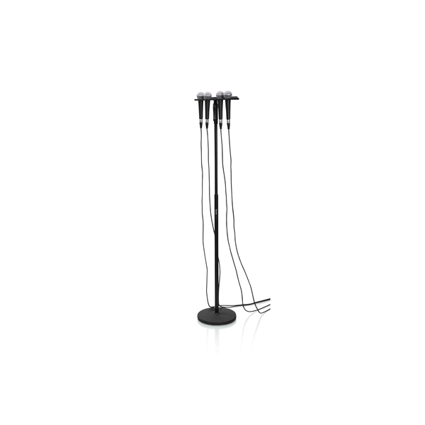 Gator Frameworks GFW-MIC-4TRAY Supporto multi-microfono per 4 microfoni<br>