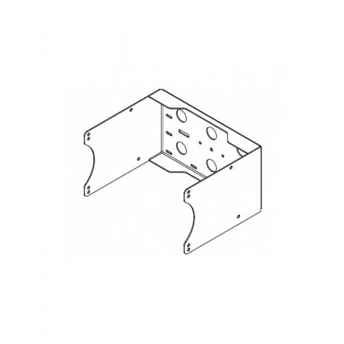 DAS SUPPORTO A "U" SOFFITTO/PARETE/TRUSS/TREPPIEDE PER Q-10 BIANCO