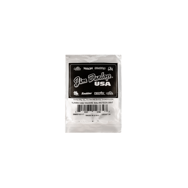 Dunlop YJMR01WH Malmsteen Custom Delrin Pick 1.5 mm 24pc