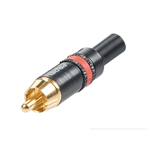 PROEL STAGE Spina volante RCA REAN, con contatti dorati e con corpo interamente in metallo.