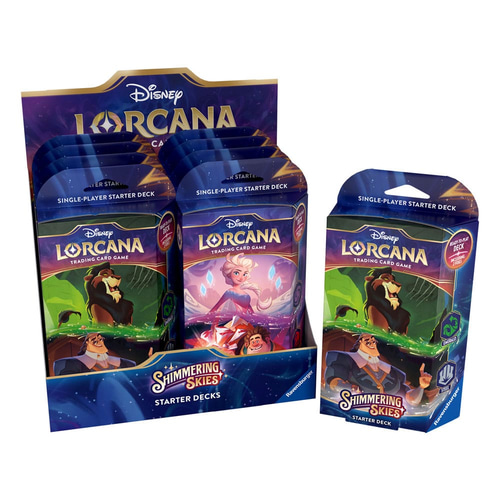 Disney Lorcana TCG présentoir decks de démarrage Shimmering Skies (8) *ANGLAIS*
