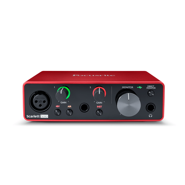 FOCUSRITE SCARLETT SOLO INTERFACCIA AUDIO USB 2 IN 2 OUT SCHEDA AUDIO TERZA GENERAZIONE ( 3RD GEN ) GENERATION MKIII