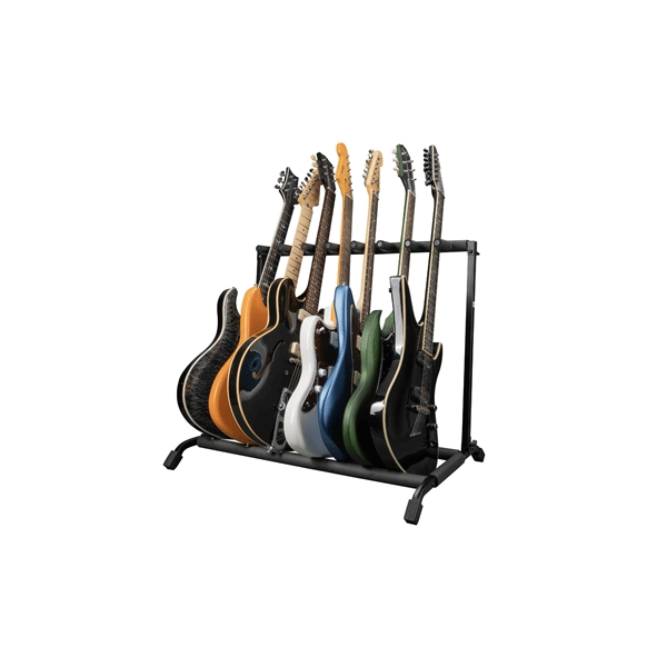 Gator Frameworks RI-GTR-RACK7 Supporto pieghevole per 7 chitarre<br>