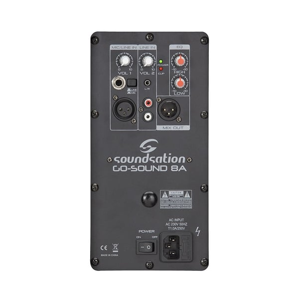 SOUNDSATION Diffusore amplificato in polipropilene 8" 320 Watt. Modello GO-SOUND 8A