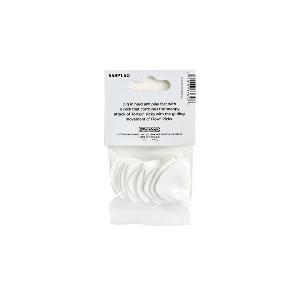 Dunlop 558P150 Tortex Flow Standard 1.5 mm Player's Pack/12