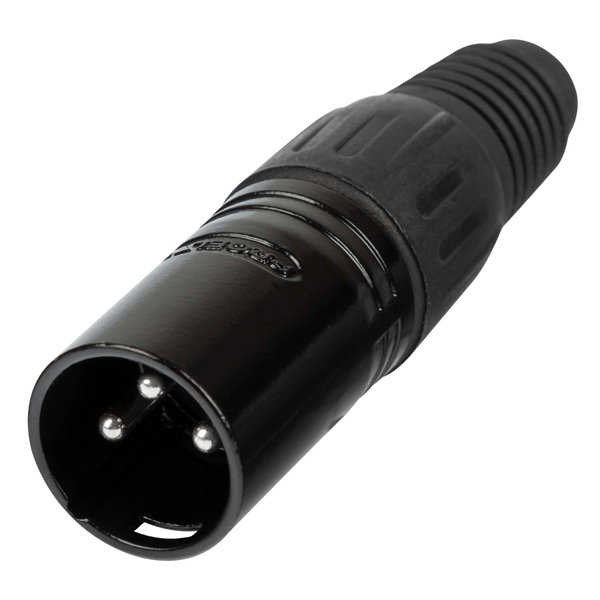 PROEL STAGE Spina volante XLR 3 poli, manicotto nichelato nero.