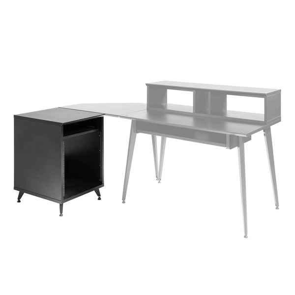Gator Frameworks GFW-ELITEDESKRK-BLK Rack studio 10U in nero<br>