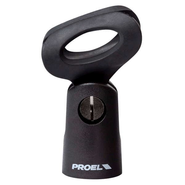 PROEL STAGE Supporto piccolo in ABS per microfono (Ø min - max: 22 - 27 mm).